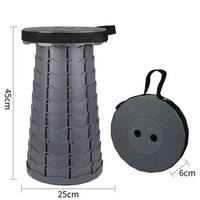 Tabouret pliant rétractable en plastique bon marché
