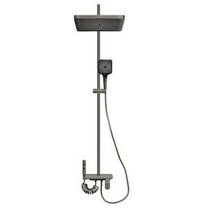 ชุดฝักบัวอาบน้ำติดผนังสแตนเลสแบบโมเดิร์น ทนทาน แรงดันน้ำสูง พร้อมสวิตช์หมุน สำหรับห้องน้ำ ขายส่ง - Product Image 1