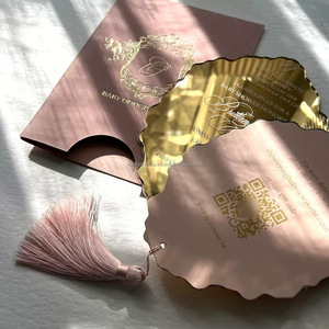 Décorations de scène de mariage élégantes, logo personnalisé en acrylique métallique moderne, imperméable, fabriqué en Chine - Product Image 1