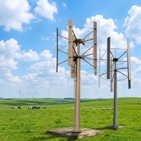 Générateur éolien haute puissance 200 kW, vitesse de démarrage 2 m/s, système éolien hybride, éolienne à axe vertical