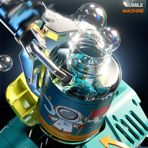 Hot Bán 60-Lỗ Tự Động Điện Súng Bong Bóng Đồ Chơi LED Ánh Sáng Trẻ Em 'Nhựa Bong Bóng Đồ Chơi Phổ Biến Đồ Chơi - Product Image 3