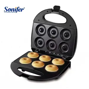 Sonifer SF-6066 Großhandel Haushalt billig Antihaft-Frühstück Waffel automatische elektrische Mini Donut Maker