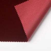 Tissu en velours floqué nylon/acrylique aux couleurs personnalisées pour l'emballage de boîtes à bijoux et montres et la sellerie