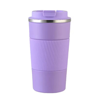 Precio de fábrica 380 510ml Taza de viaje ecológica Tapa de acero inoxidable Doble pared Taza de vacío aislada para café Té