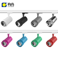 GOSUN 15-60 grados con zoom perfil de aluminio inteligente TRIAC regulable 15-42w focos LED foco de pista