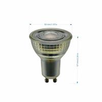 Lumière LED moderne GU10 9W en verre à intensité variable pour usage commercial