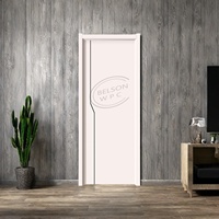 Porte intérieure moderne en WPC, imperméable, ignifuge, anticorrosion, insonorisée, peinte, 35 mm/40 mm/45 mm, pour chambre, hôpital, hôtel