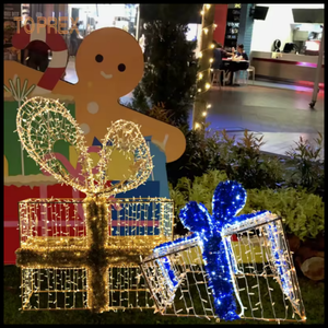 Outdoor IP65 <b>large</b> led <b>gift</b> <b>box</b> with light for Christmas new year decoration - Product Image 6