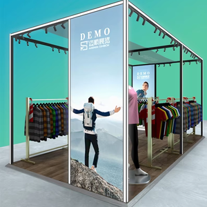 Stand d'<span class=keywords><strong>exposition</strong></span> de magasin éphémère, vente spéciale en centre commercial, montage rapide, structure en treillis, conception de magasin d'<span class=keywords><strong>exposition</strong></span> temporaire, installation, cadre métallique lumineux - Product Image 1