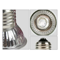 Lampe chauffante UVA UVB 3.0 pour reptiles, ampoules halogènes 25W/50W/75W en alliage d'aluminium pour tortues et lézards