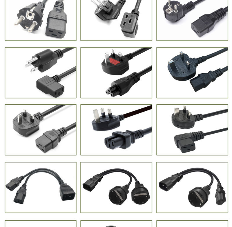 Eonvic Stromkabel 1m Mit C14 Stecker Auf 2x C13 Buchse – Praktischer Splitter Für PC, Monitor & Mehr
