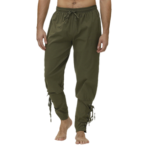 Pantalones Vikingos Pirata Premium para Hombre - Cintura Elástica, Estilo Renacentista Gótico Medieval, Ropa de Cosplay - Product Image 1