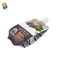 Feiao Pack Sacs d'emballage de sachet en plastique de feuille d'aluminium brillant personnalisé Pochette à gousset latéral de bec de lait Pochette debout Sacs alimentaires