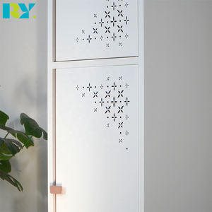 <span class=keywords><strong>Armoire</strong></span> en acier moderne et durable avec portes ventilées et étagères réglables, design gain de place <span class=keywords><strong>pour</strong></span> chambres, couloirs ou appartements - Product Image 5