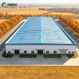 Atelier modulaire préfabriqué en acier, entrepôt à portée libre, bâtiment de production à haut débitement - Product Image 1