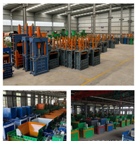 Compacteur vertical de carton, presse à balles hydraulique pour canettes en aluminium et bouteilles en PET