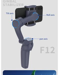 F12 Gimbal <span class=keywords><strong>Stabilizer</strong></span> <span class=keywords><strong>Selfie</strong></span> <span class=keywords><strong>Stick</strong></span> con APP Control Anti-Shake Trípode oculto para teléfono móvil para fotografía en vivo al aire libre Video - Product Image 2