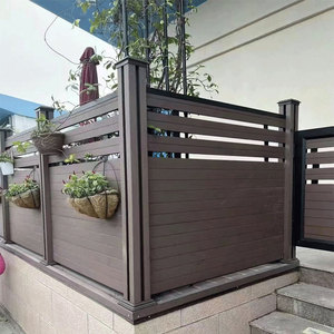 Châu Âu Dễ dàng cài đặt hiện đại nhựa hàng rào Panels giải phóng mặt bằng ngoài trời bên ngoài hàng rào Panels dây ngoài trời WPC hàng rào Bảng điều chỉnh - Product Image 3