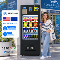 Distributeur automatique intelligent RUNYANG personnalisé pour boissons et aliments, à monnayeur, pour l'extérieur