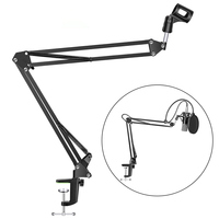 GAZ-37 réglable ciseaux bras montage sur Table Microphone StandVoice chant Studio enregistrement jeu micro support