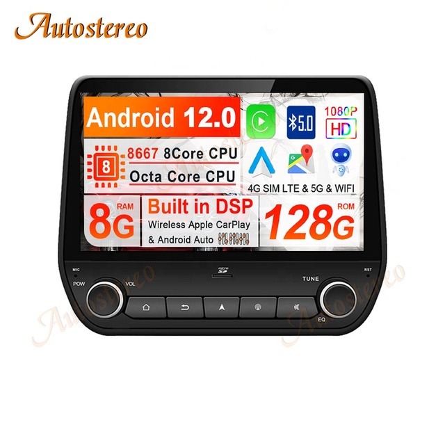 128G Android12 Car GPS Player for Ford Ecosport for Ford Fiesta 2018+ Navigation Multimedia Player Auto Stereo Head Unit Carplay
