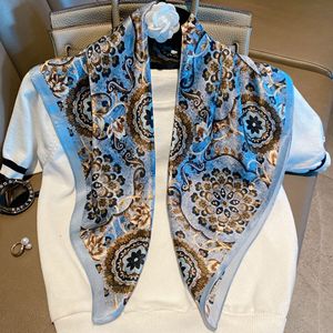Écharpes en soie chinoises vintage <span class=keywords><strong>de</strong></span> haute qualité à motifs floraux pour femmes, en crêpe satiné uni, cadeaux 100% soie <span class=keywords><strong>de</strong></span> mûrier carrée - Product Image 2