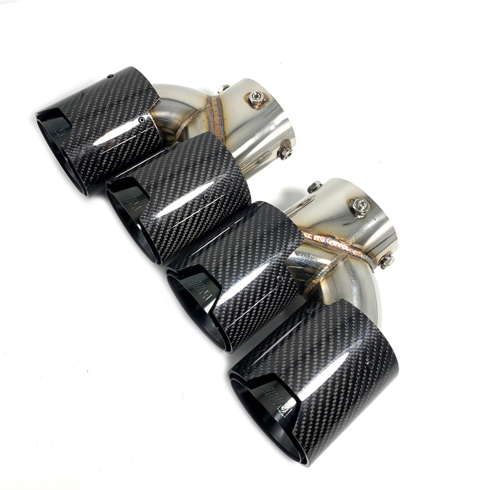 Embout D'échappement Pour BMW G20 M340i, G42 440i, G22 M240i - Double Sortie 4 Pipes, Acier Inox, Style M - 4