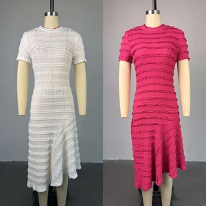 C9165 Robe Longue Décontractée d'Été de Haute Qualité, Robes Midi Moulantes Extensibles pour Femme Africaine, Vente en Gros 2025 - Product Image 2