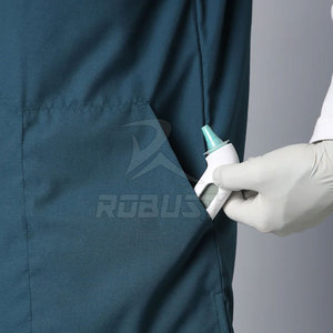 Uniforme Médico Personalizado de Alta Calidad para Hombre, Conjunto de Uniformes de Hospital de Tela de Lona con Spandex, Traje de Médico con Fusión sin Costuras y Logotipo Personalizado - Product Image 4
