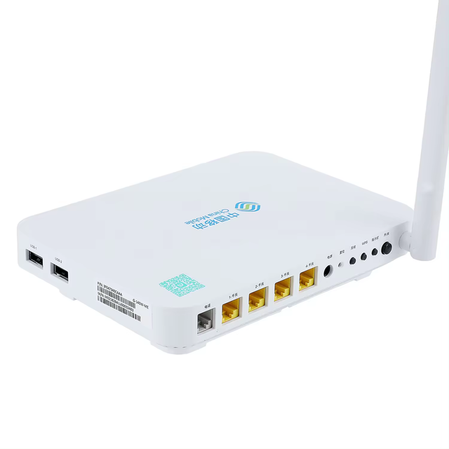 Dual Brand G-140W-ME ONU 4GE+1POT+1USB+2.4G/5G Wifi Router Equipment FTTH GPON ONU ONT Modem Fiber Optic G-140W-MF/ME/MC