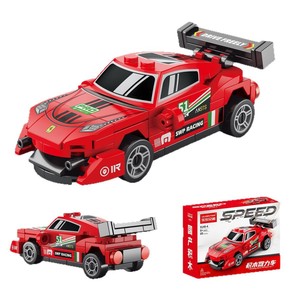 Building Block Pull Back Car <b>Toy</b> For Boys 50-100 Pieces Educational Diy Race Cars Age 5 7 Years - Product Image 5