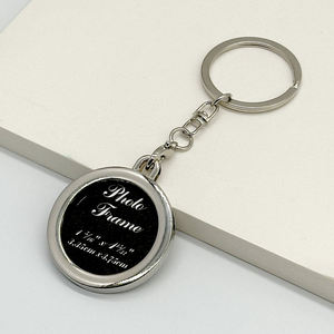 Factory Personalized Blank Picture Frame Key Rings Photo Frame <b>Keychain</b> Metal <b>Custom</b> Sublimation <b>Keychain</b> for Promotion - Product Image 4