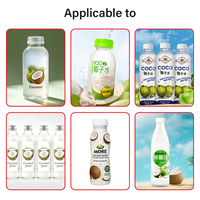 Machine de production intégrée entièrement automatique pour l'eau de coco, avec remplissage, bouchage et étiquetage, à commande conviviale et personnalisable en usine