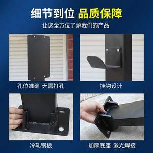 Colonne de station de recharge au sol, 6 kg, en acier galvanisé, durable, blanche, pour la modernisation des garages souterrains - Product Image 3