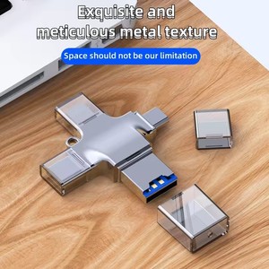 Type-C 4-in-1 <span class=keywords><strong>Micro</strong></span> USB OTG อะแดปเตอร์แปลง USB3.0โทรศัพท์มือถือแท็บเล็ตแล็ปท็อปเครื่องอ่านการ์ด TF สำหรับ Android IOS - Product Image 6