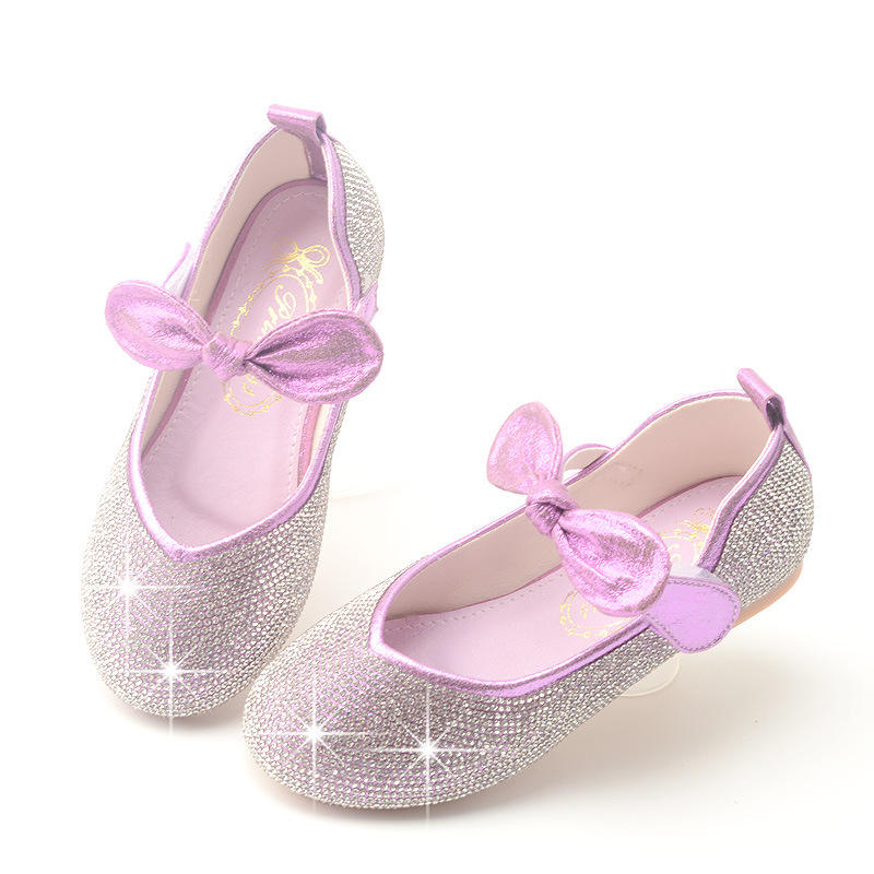 Sequin Flat Kids Girls Princess Party Shoes Children Pageant Shoes for  Flower Girl
