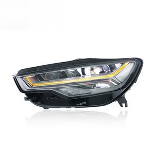 Conjunto de Faros Delanteros para <span class=keywords><strong>Audi</strong></span> <span class=keywords><strong>A6</strong></span> C7 4G 2012-2018, 100W 12V, Modernización/Actualización, Bombilla H7 de 3000 Lúmenes, Temperatura de Color de 6000K, Nuevo - Product Image 3