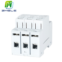 ZHELE L + N AC DC SPD 40KA T1 + T2 AC 385V DC 48V 100V 240V 500V 1500V Dispositif de protection contre les surtensions Din Rail Parafoudre