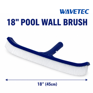 Brosse de nettoyage télescopique pour piscine bleue avec manche arrière en aluminium et écumoire à feuilles pour piscine - Product Image 2