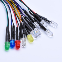 Dc 5v 12v 24v Unique Pré Fil 3mm 5mm 8mm 10mm Lampe Led Lumineux à Diodes Électroluminescentes Avec Câble Plomb Diodes Pré-Câblé Filaire Led