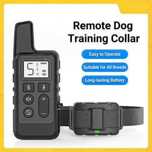500 मीटर रिचार्जेबल प्लास्टिक फैशन कुत्ते प्रशिक्षण छाल स्टॉपर रिमोट कंट्रोल इलेक्ट्रिक शॉक वाटरप्रूफ इलेक्ट्रॉनिक कॉलर - Product Image 2