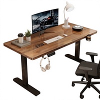 Table de bureau électrique à moteur simple/double, bureau intelligent pour ordinateur, bureau de sport électronique, bureau à domicile, design moderne en bois
