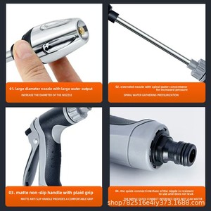 Wholesale Watering Tools Extended-Reach Household ABS <b>Plastic</b> Heavy-Duty Multi-Function Foam Sprayer Car Water Gun - Product Image 2