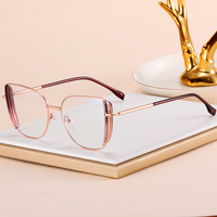 Gafas Ópticas Anti-Luz Azul para Mujer MS 81506, Diseño Cuadrado, TR90+Metal, Coloridas, Moda 2024