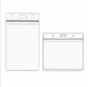 Vente directe d'usine, porte-carte d'identité en plastique souple transparent et imperméable, porte-badge - Product Image 1