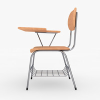 Chaise confortable de formation d'étudiant en bois avec la tablette d'écriture