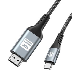 USB C 3.1 tốc độ cao 4K UHD Adapter bện cáp PVC Áo khoác đồng trục Loại C cho Macbook Microphone máy tính Màn hình DVD Player - Product Image 1