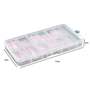 120 Uñas Postizas de Gel Suave con Cobertura Completa, Coloridas, Cortas, Francesas, Desmontables, de Presión - Product Image 3