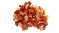 Nourriture pour chiens OEM, cubes de poulet et sandwichs sans additifs, vente en gros, certifiées BRC et IFS