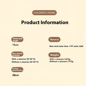 Poêle électrique antiadhésive à chauffage rapide avec couvercle en verre trempé, capacité de 4 L, usage domestique, multifonctionnel commercial - Product Image 5
